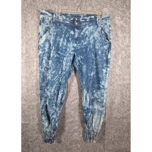 Apple Bottoms Denim Jeans Jogger Ankle Acid Wash Blue Women's Size 24 y2k